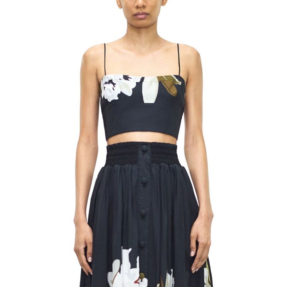 Adam Lippes Womens Bex Top, Black